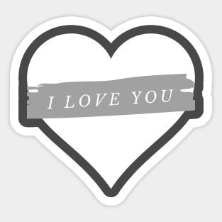 i love you couple people Sticker